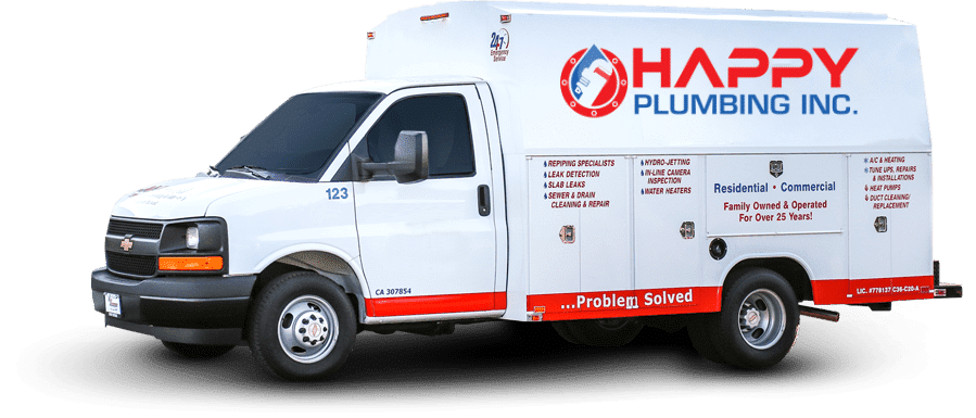 Happy Plumbing Van